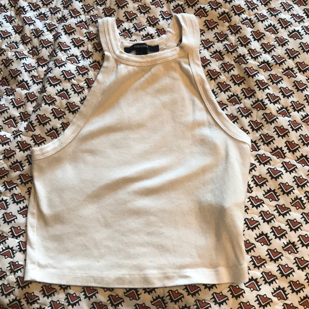 White crop top